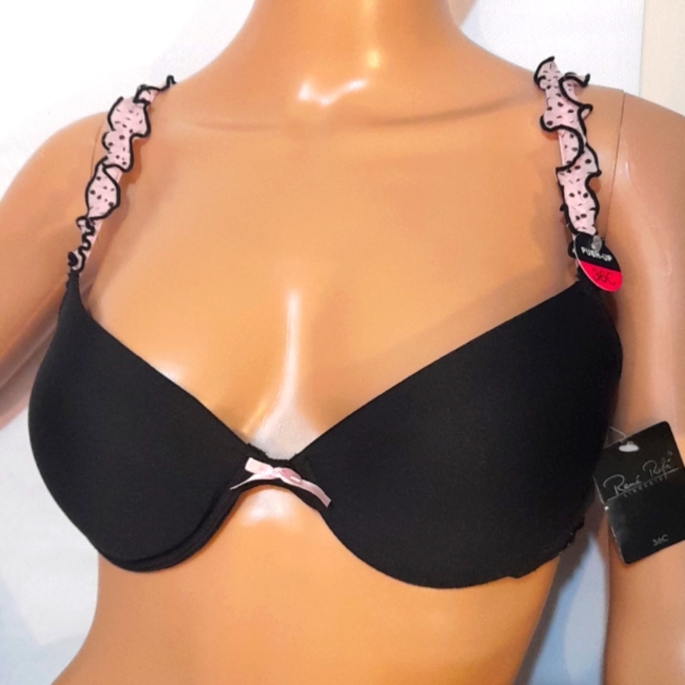 💗 Nwt 💋 RENE ROFE Lingerie 36C Push Up Bra